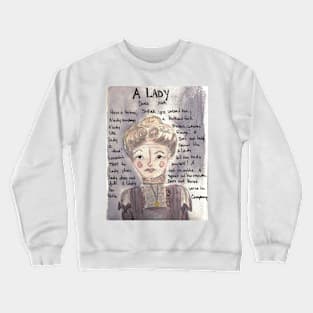 Lady Button Lady Rules Crewneck Sweatshirt